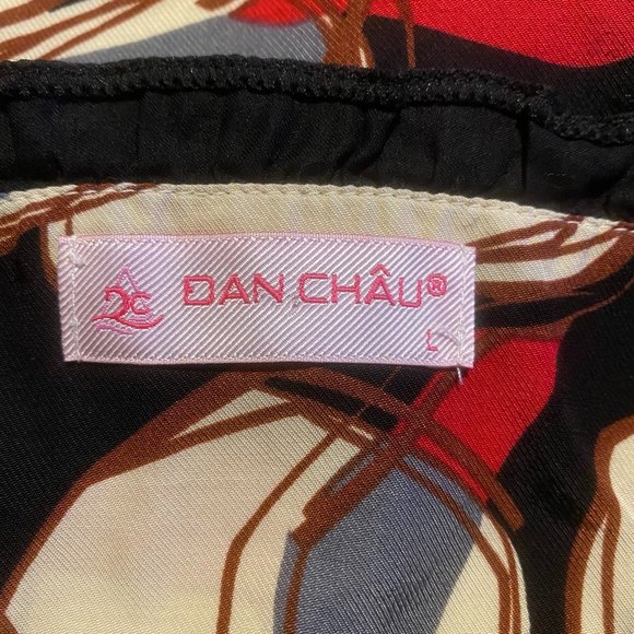 Dan Chau Fit Flare Spaghetti Strap Summer Dress Size S Multicolor - Picture 5 of 5